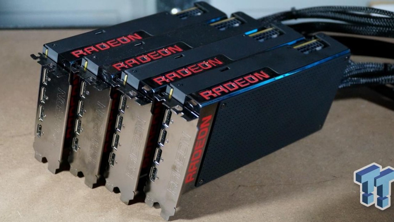 AMD Radeon R9 Fury X Video Cards in 4-way CrossFire at 4K