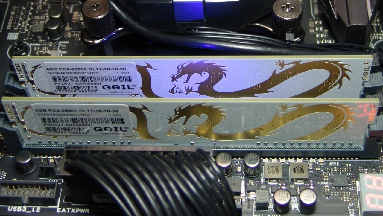 GeIL Dragon RAM DDR4-3600 8GB Dual-Channel Memory Kit Review