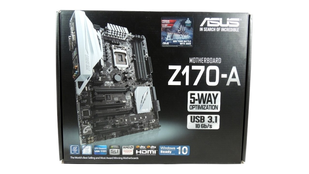 ASUS Z170-A (Intel Z170) Motherboard Review