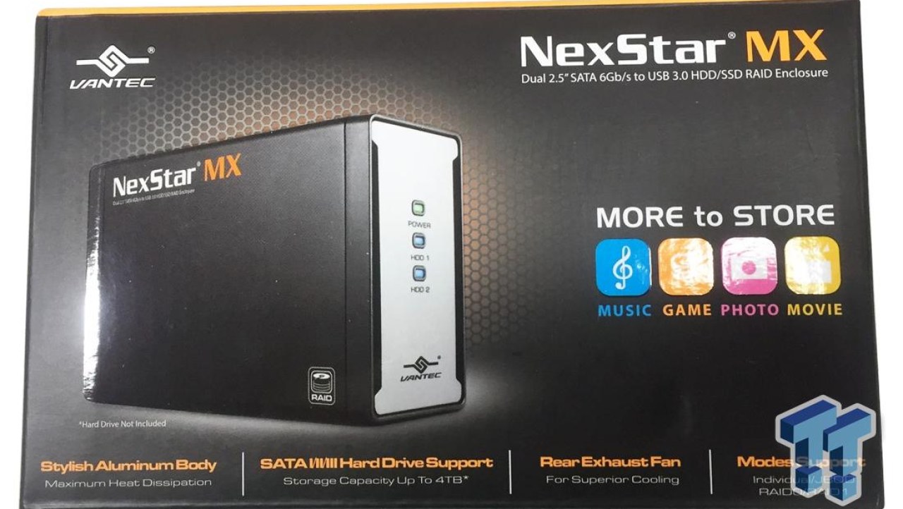 Vantec Nexstar MX 2.5-inch Dual-Bay External RAID Enclosure Review