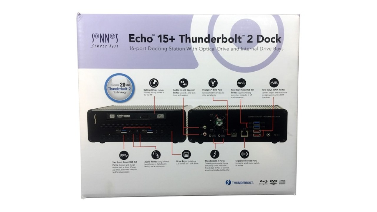 Sonnet Echo 15+ Thunderbolt 2 Storage Docking Station Review
