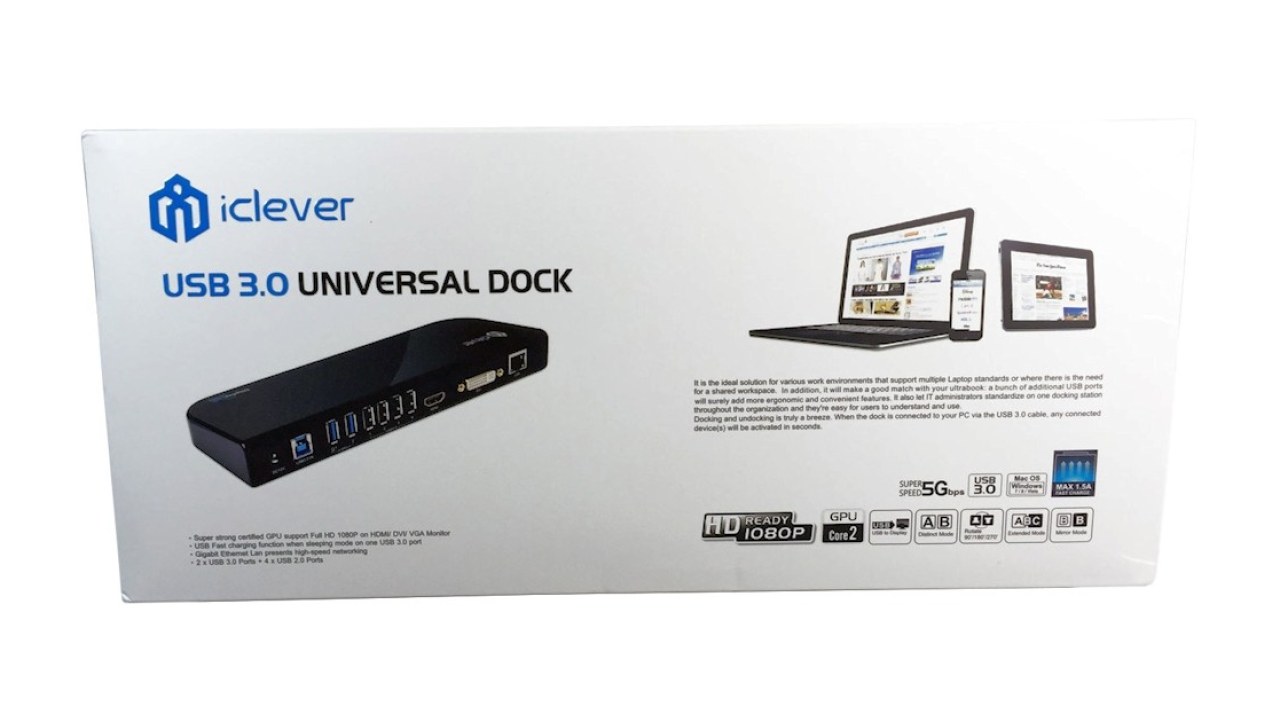 iClever USB 3.0 Universal DisplayLink Dock Review