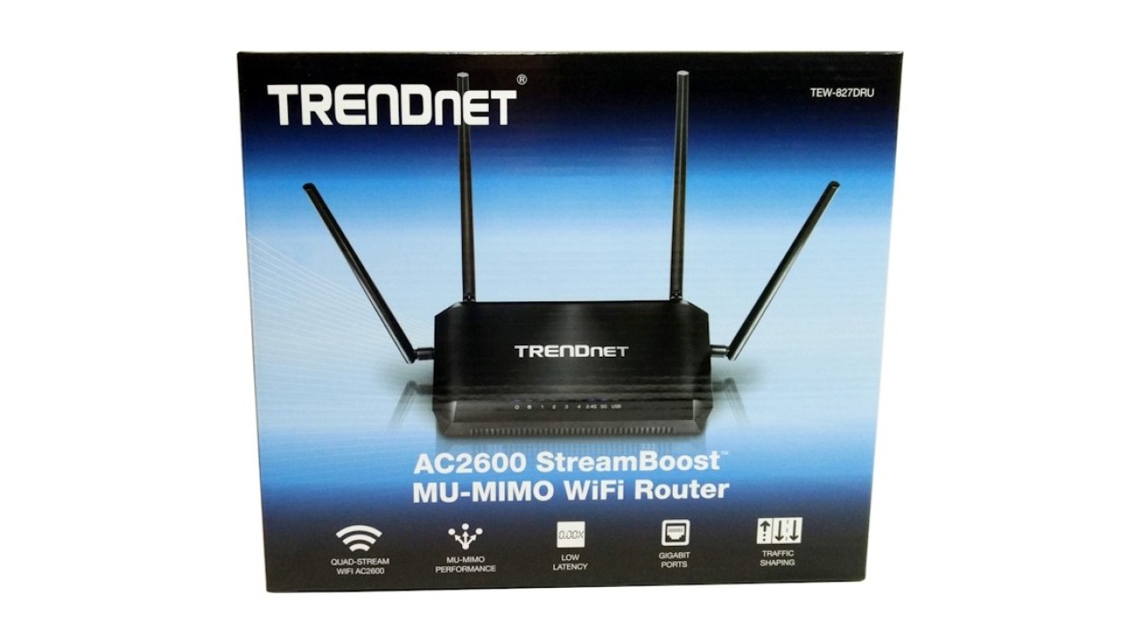 TRENDnet TEW-827DRU AC2600 StreamBoost MU-MIMO Wireless Router Review