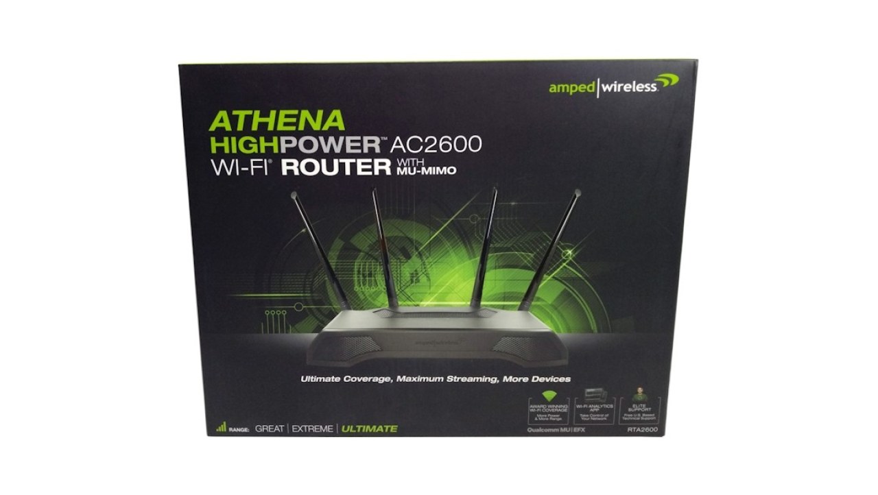 Amped Wireless Athena AC2600 RTA2600 MU-MIMO Wireless Router Review