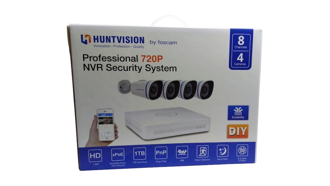 Foscam Huntvision 720p Four-Camera DIY NVR Security System Review