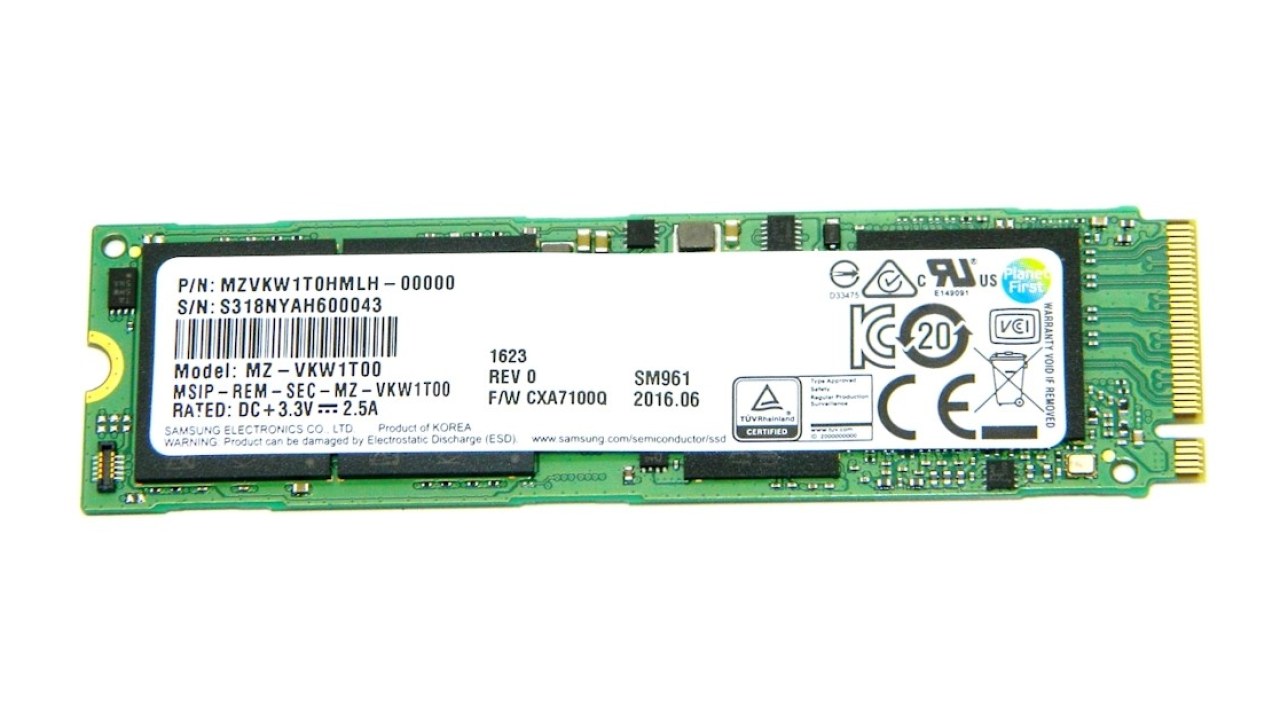 Samsung SM961 1TB M.2 NVMe PCIe SSD Review