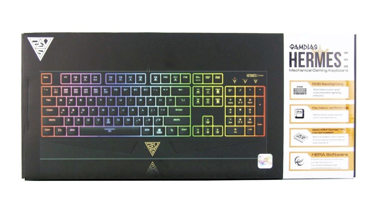 GAMDIAS Hermes RGB Mechanical Gaming Keyboard Review