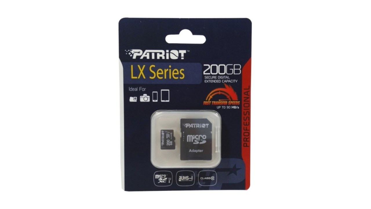 Patriot Memory LX 200GB microSD Memory Card Review