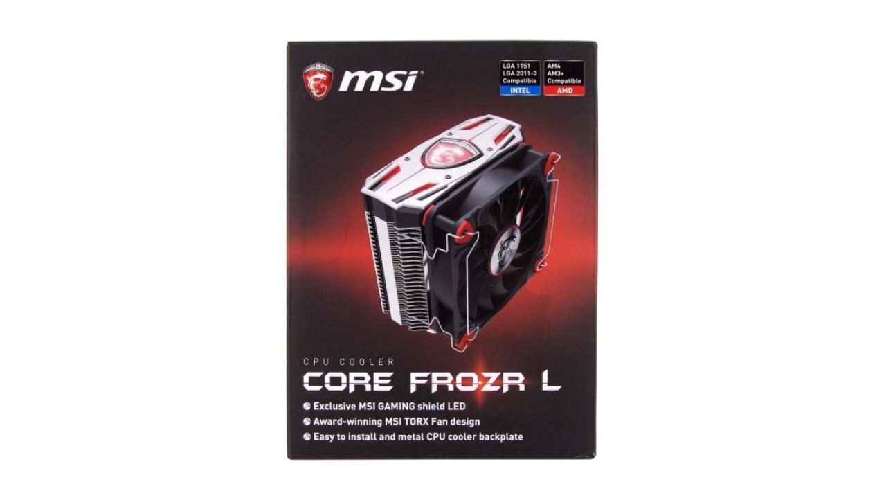 MSI CORE FROZR L CPU Cooler Review