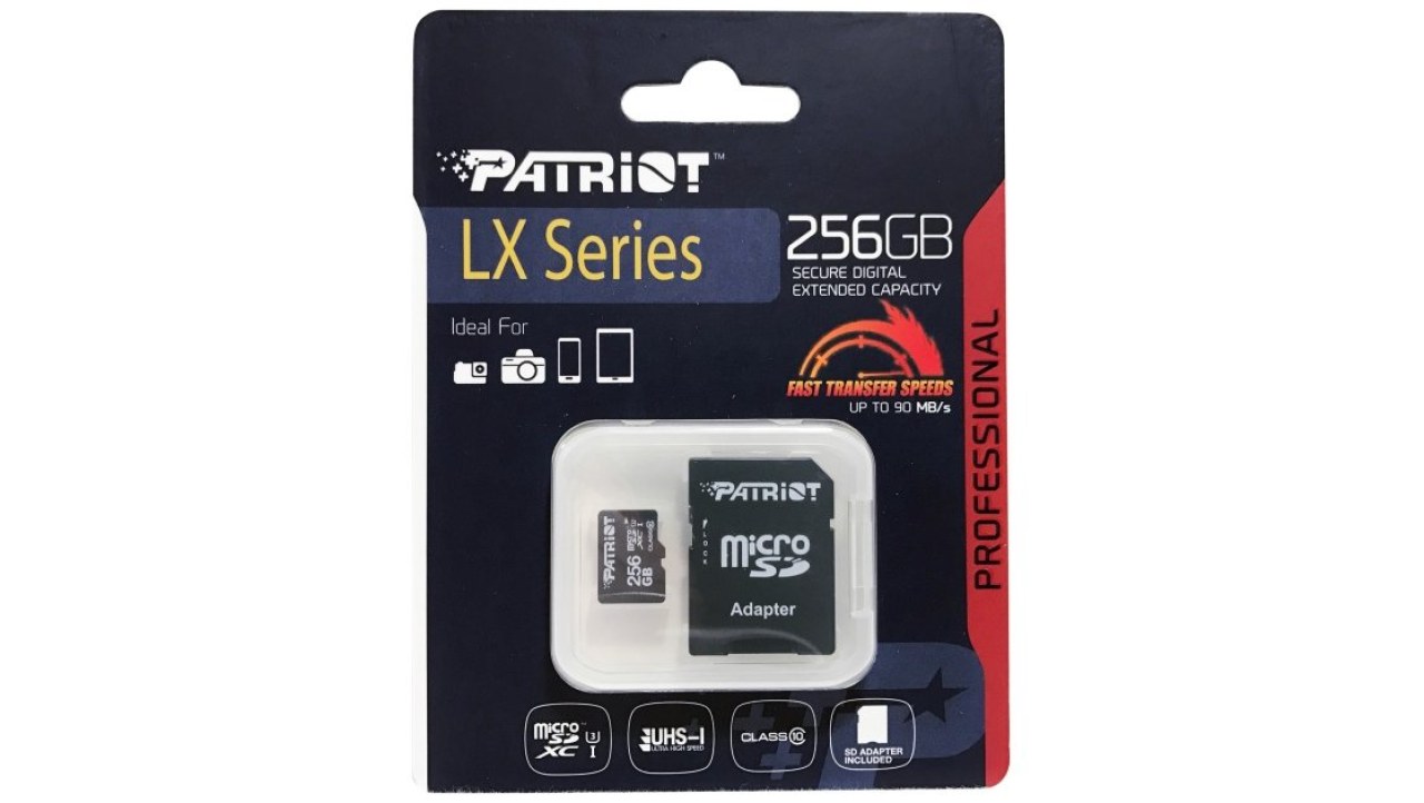 Patriot Memory LX 256GB microSDXC Memory Card Review
