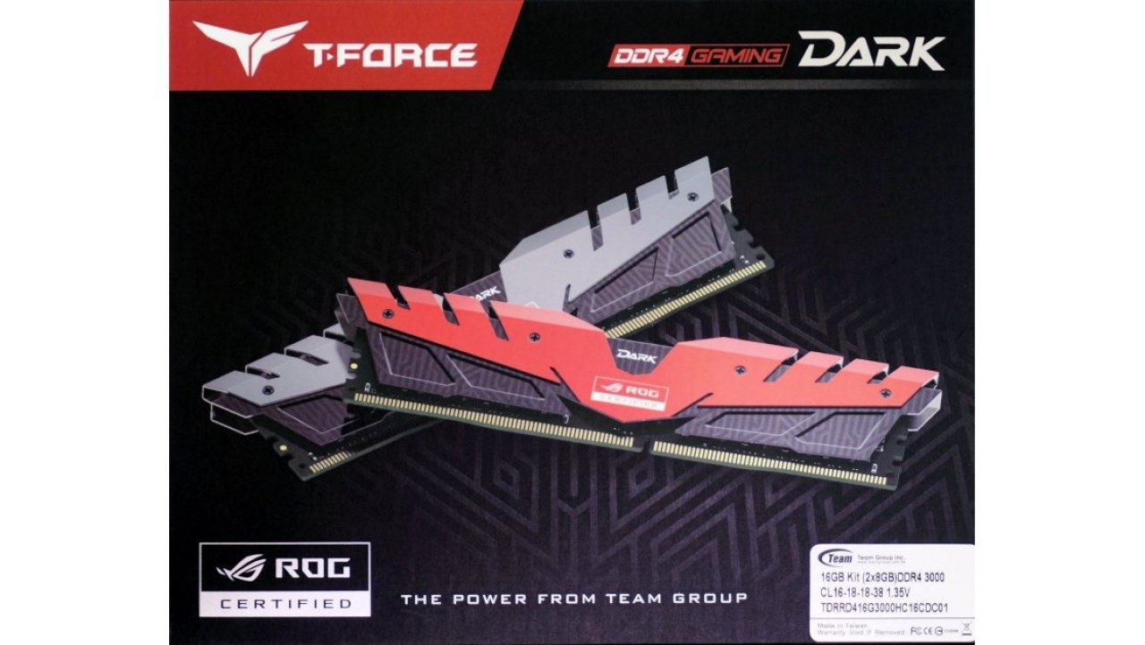Team T-Force Dark ROG DDR4-3000 16GB Memory Kit Review