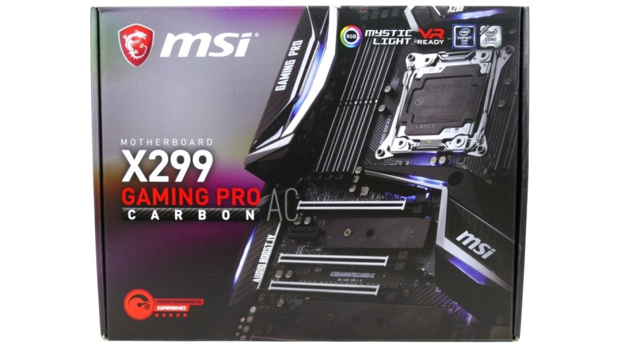 MSI X299 GAMING PRO CARBON AC Motherboard Review