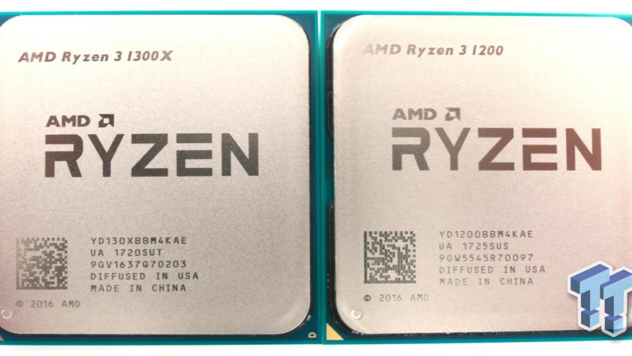 AMD Ryzen 3 1300X and Ryzen 3 1200 CPU Review
