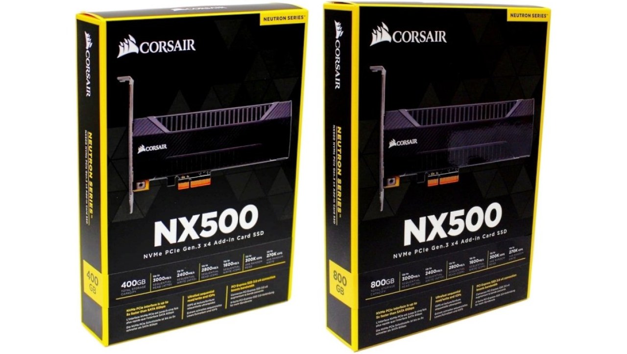 Corsair Neutron NX500 400GB & 800GB NVMe PCIe SSD Review