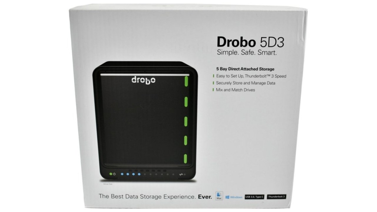 Drobo 5D3 Thunderbolt 3 Five-Bay DAS Review