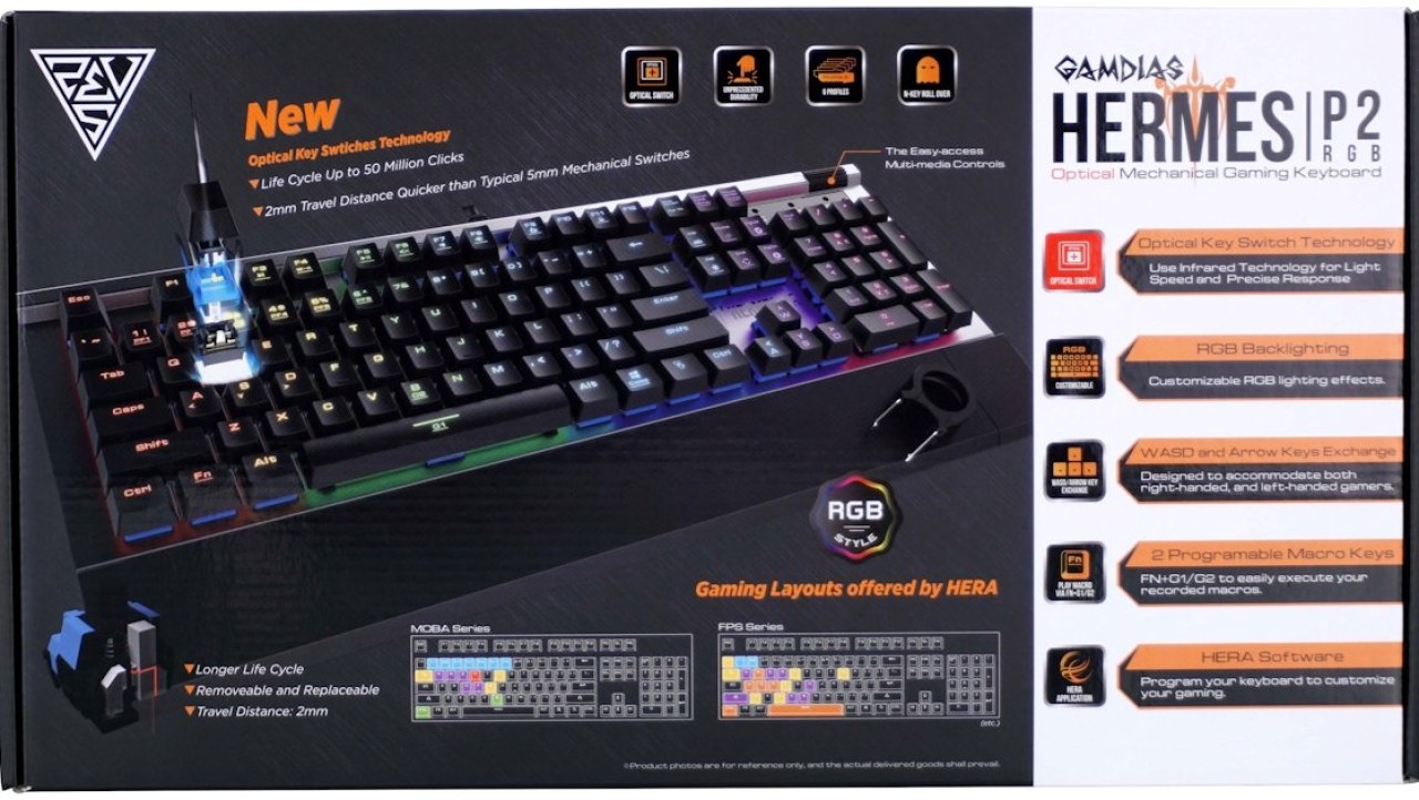 GAMDIAS Hermes P2 RGB Mechanical Gaming Keyboard Review