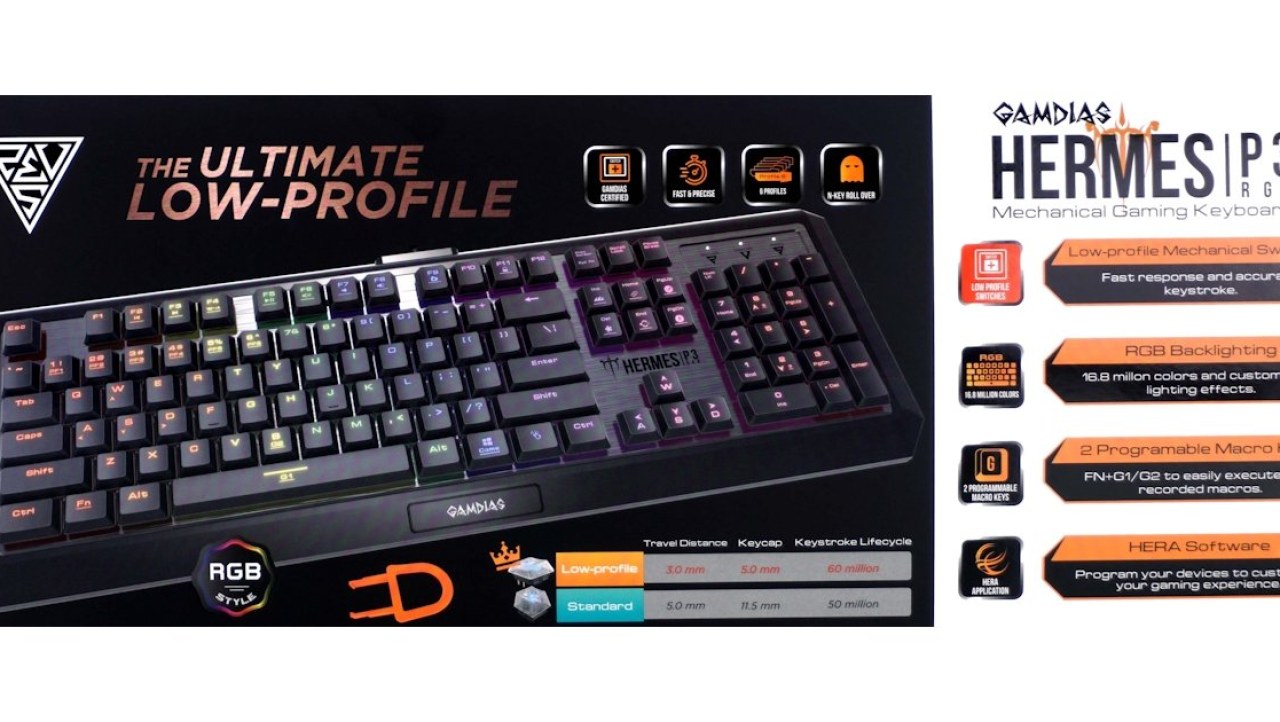 GAMDIAS Hermes P3 Mechanical Gaming Keyboard Review