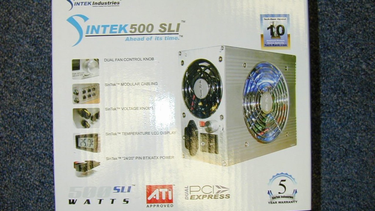 SinTek 500-watt SLI Power Supply