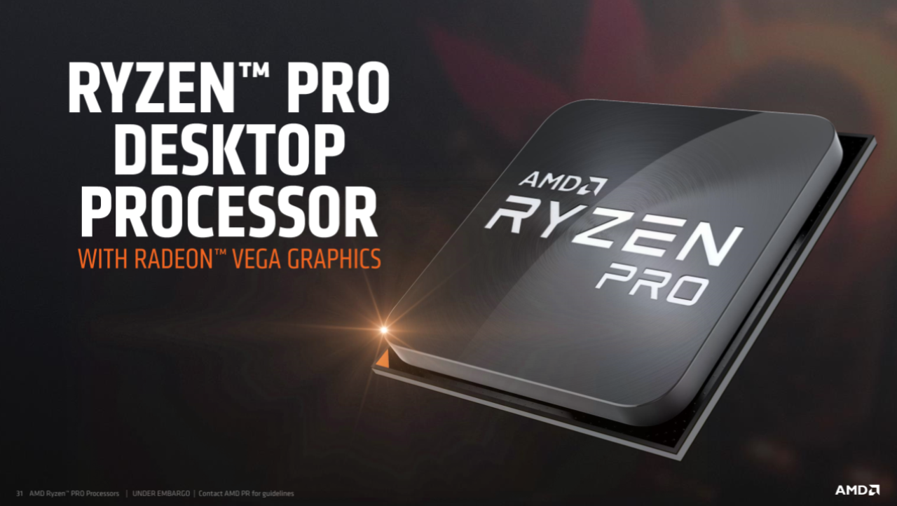 AMD Launches Ryzen Pro: Intel Xeon Competitor, Now With Vega