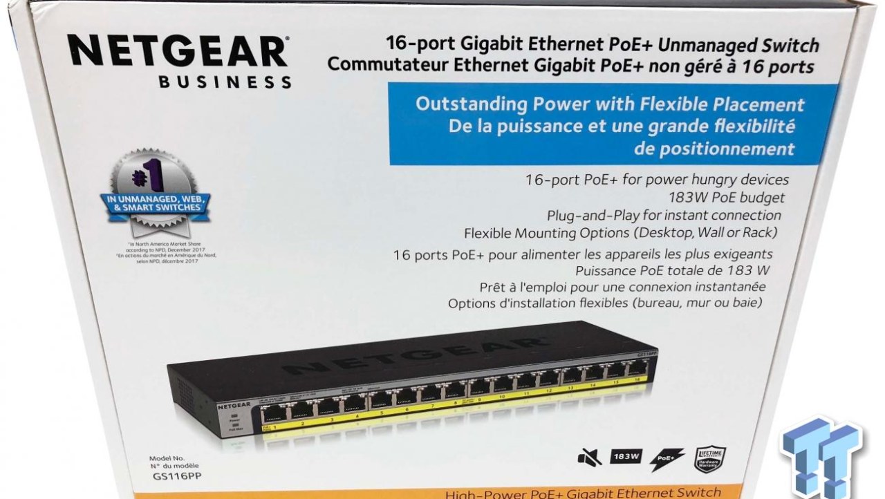 Netgear Business 16-Port PoE+ GS116PP Overview
