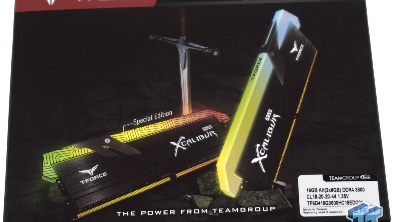 Team T-Force Xcalibur RGB DDR4-3600 16GB Review