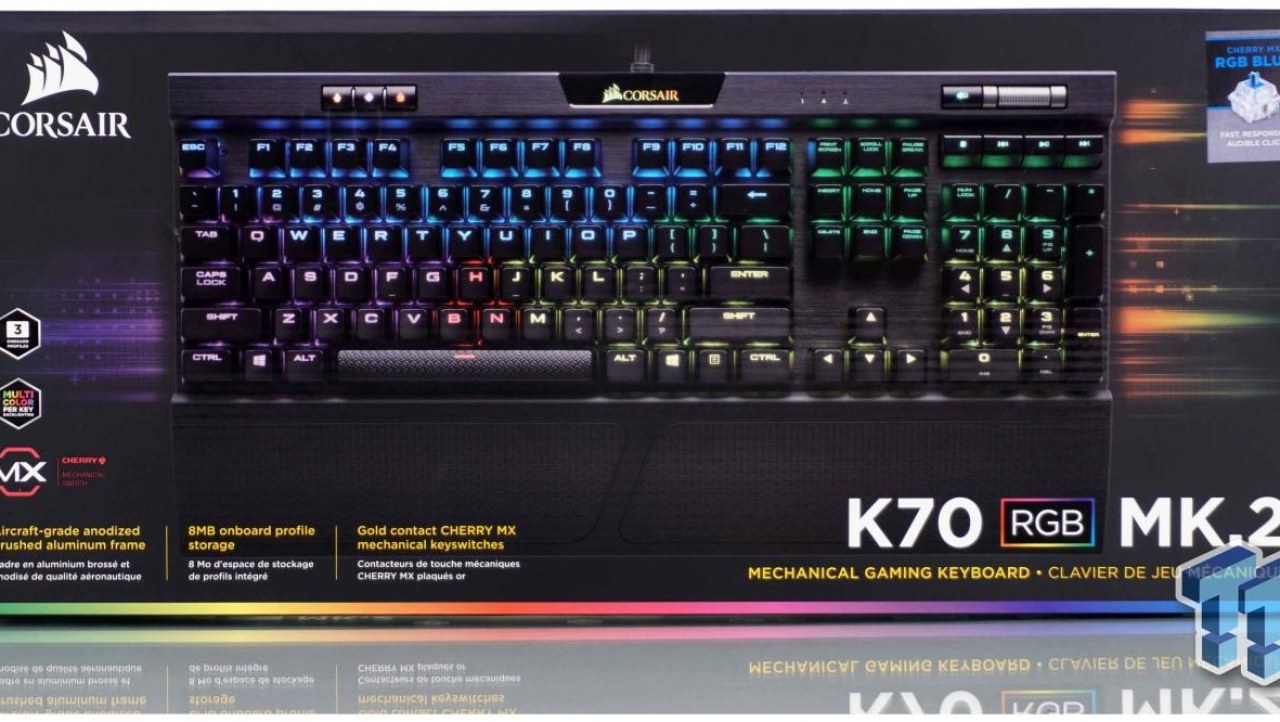 Corsair K70 RGB MK.2 Mechanical Gaming Keyboard Review