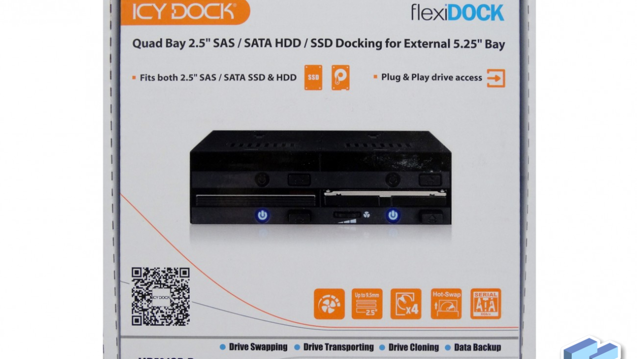 Icy Dock flexiDock MB524SP-B Review - 4x 2.5inch SATA, 5.25 Bay