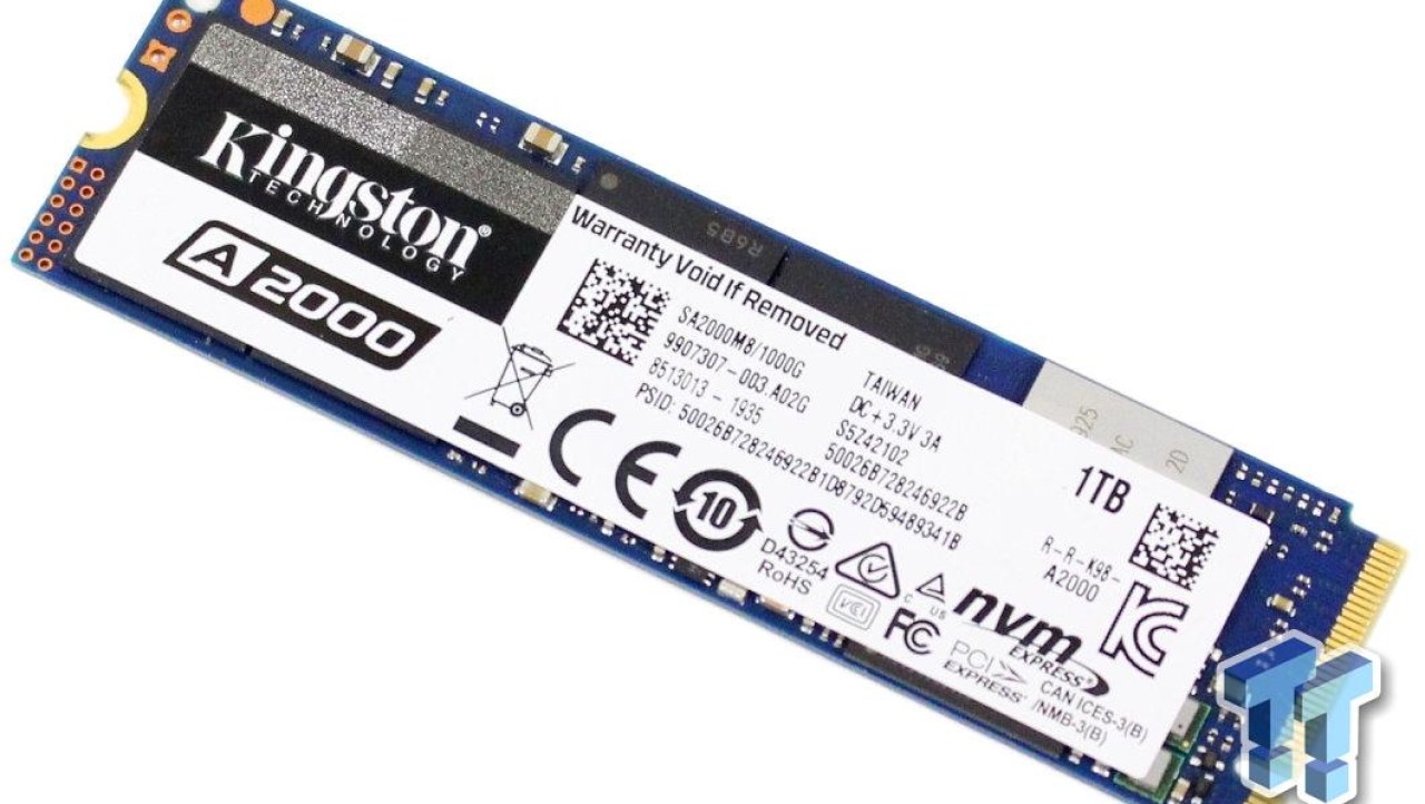 Kingston A2000 1TB NVMe PCIe Gen3 M.2 SSD Review