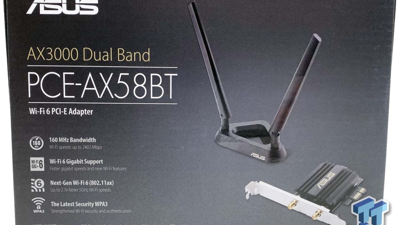 ASUS AX58BT Wi-Fi 6 AX3000 Dual Band PCIe Adapter Review