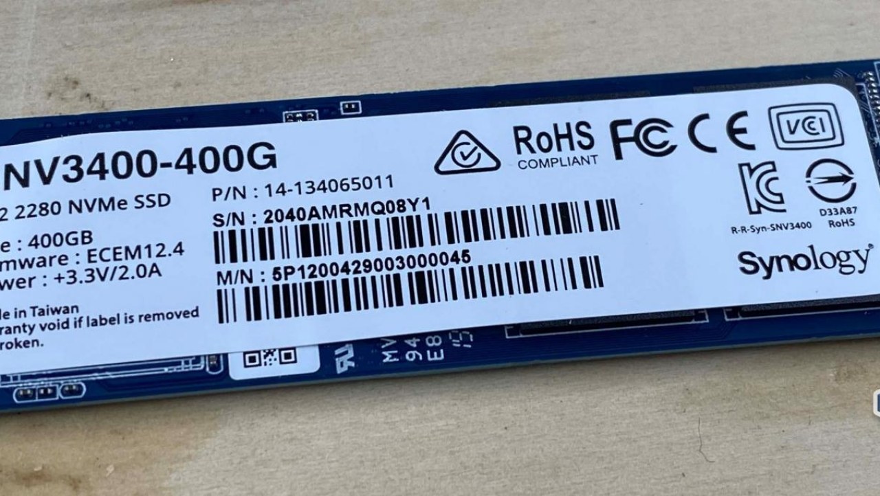 Synology SNV3400 400GB NVMe M.2 SSD Review