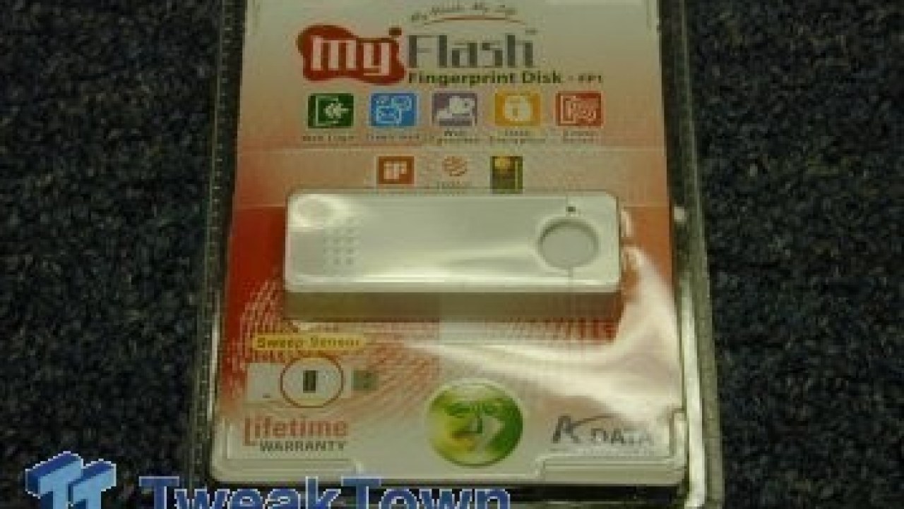 A-DATA FP1 Biometric Thumb Drive - Fingerprint Data Security