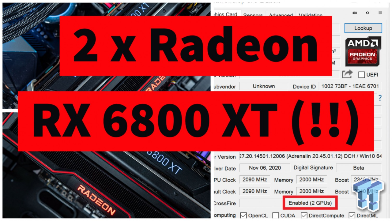 AMD Radeon RX 6800 XT in mGPU: 2 x Big Navi GPUs = Insane Performance