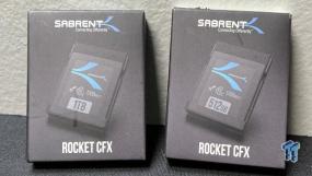 Sabrent Rocket CFX Express Type-B 512GB & 1TB Memory Cards Review