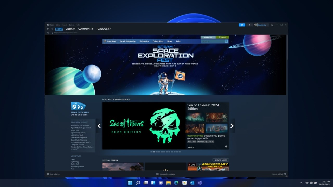 Windows 11 is finally the most popular operating system in the world... for PC gamers