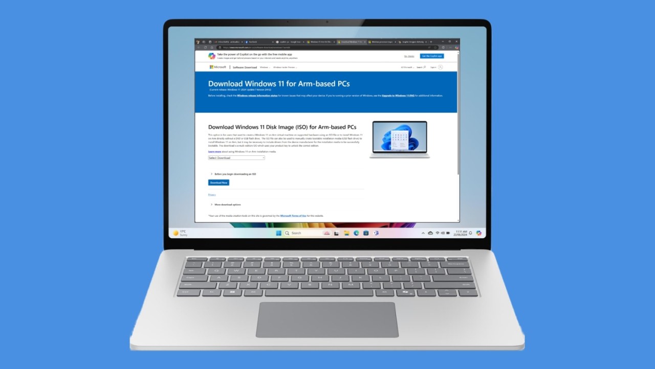 Microsoft now offers Windows 11 ISO download for Arm-based PCs