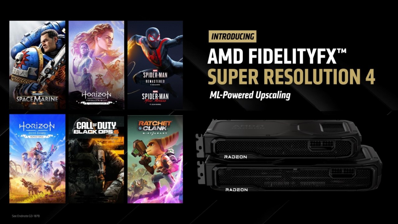 AMD's FSR 4 is exclusive to RDNA 4, 30+ games at launch, 75+ more coming in 2025