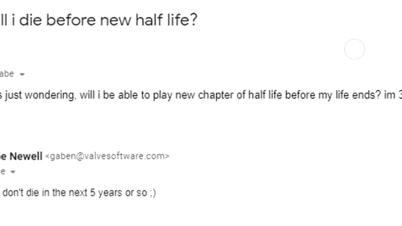 Valve CEO teases Half-Life 3 to release in next '4-5 years'