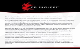 CD PROJEKT RED hacked: Cyberpunk 2077 + Witcher 3 source code taken