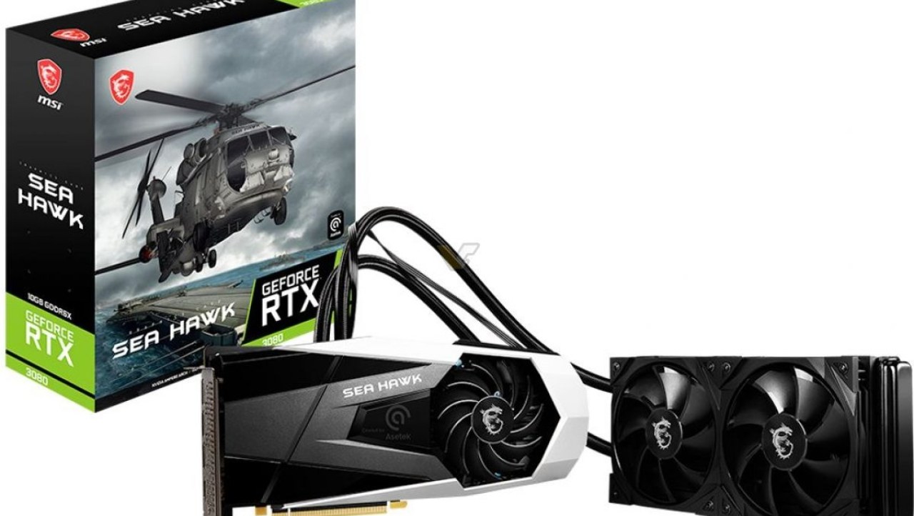 MSI unleashes its new water-cooled GeForce RTX 3080 Sea Hawk X