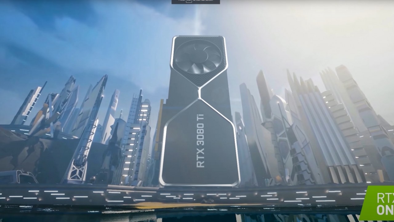 Fortnite has a building-sized NVIDIA GeForce RTX 3080 Ti graphics card
