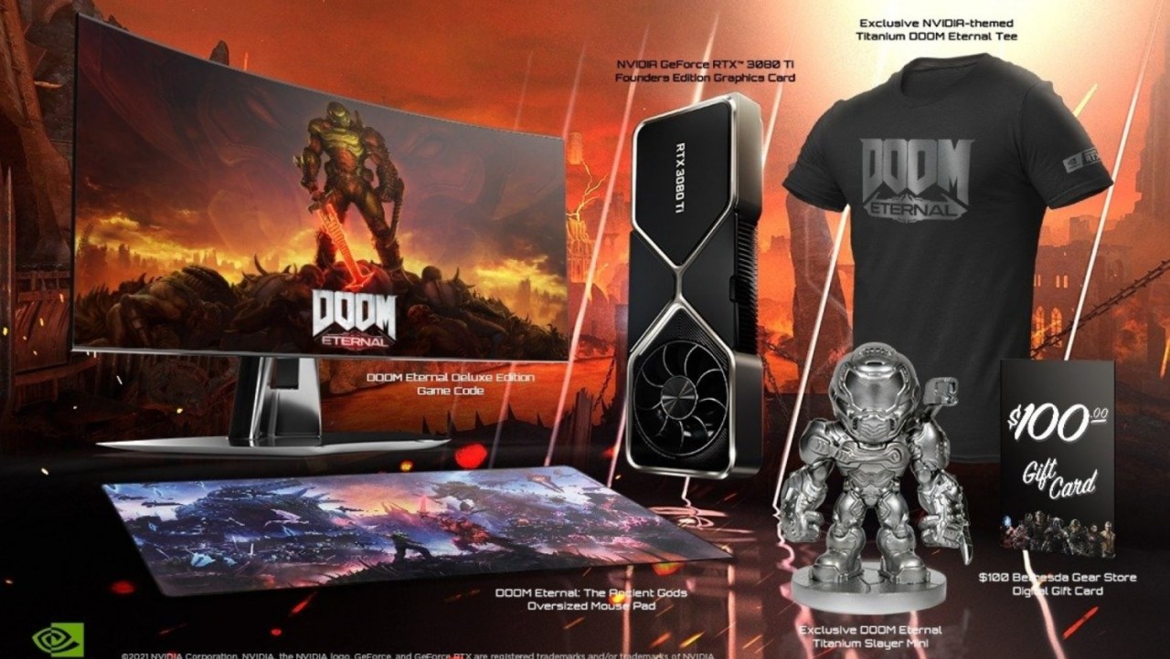 DOOM Eternal RTX 3080 Ti Demon Slayer Bundle: GPU + game from @ $1450