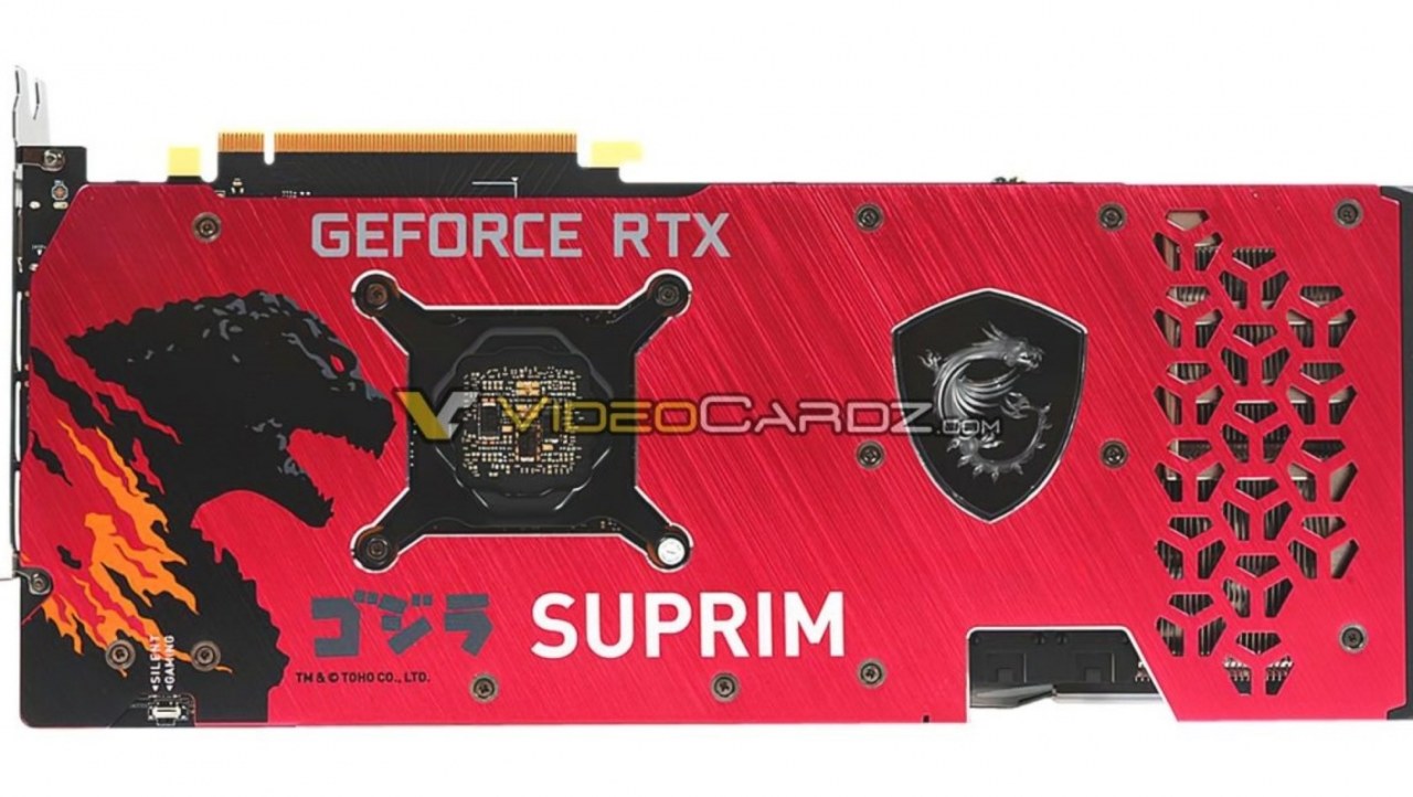 Check out the MSI GeForce RTX 3070 SUPRIM SE x GODZILLA graphics card