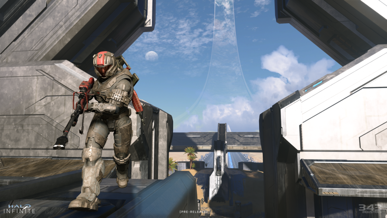 Halo Infinite maps: Live Fire and Recharge weapon spawn locations
