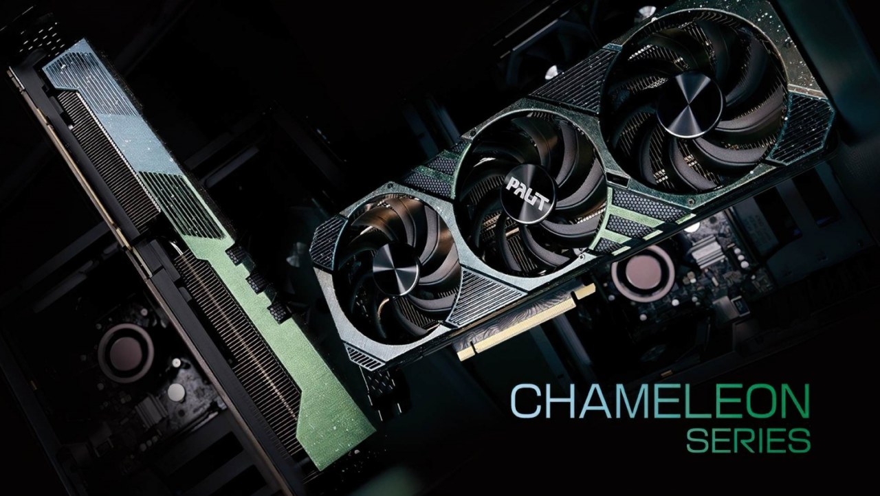 Palit's new GeForce RTX 3070 Ti Chameleon has color shifting paint