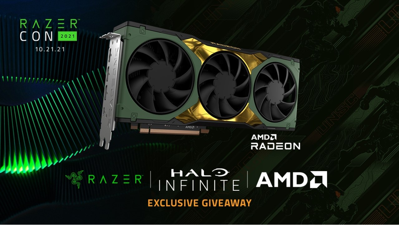 Razer is giving 10 x Radeon RX 6900 XT Halo Infinite Edition GPUs away