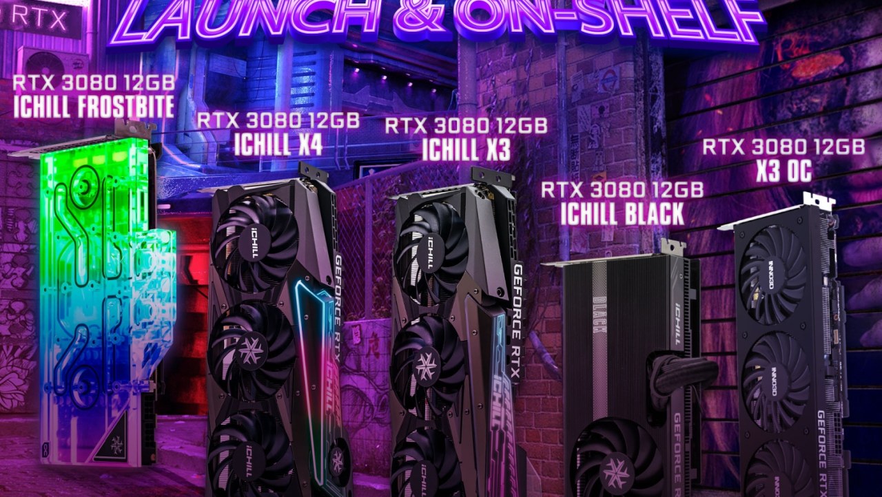 Inno3D unveils GeForce RTX 3080 12GB iChill family of graphics cards
