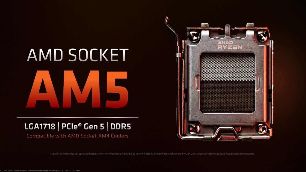 AMD teases AM5 LGA 1718 socket, ready for Ryzen 7000 series CPUs