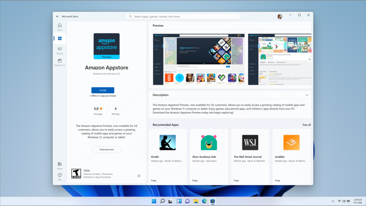 Microsoft: you need an SSD + 8GB RAM for Android apps on Windows 11