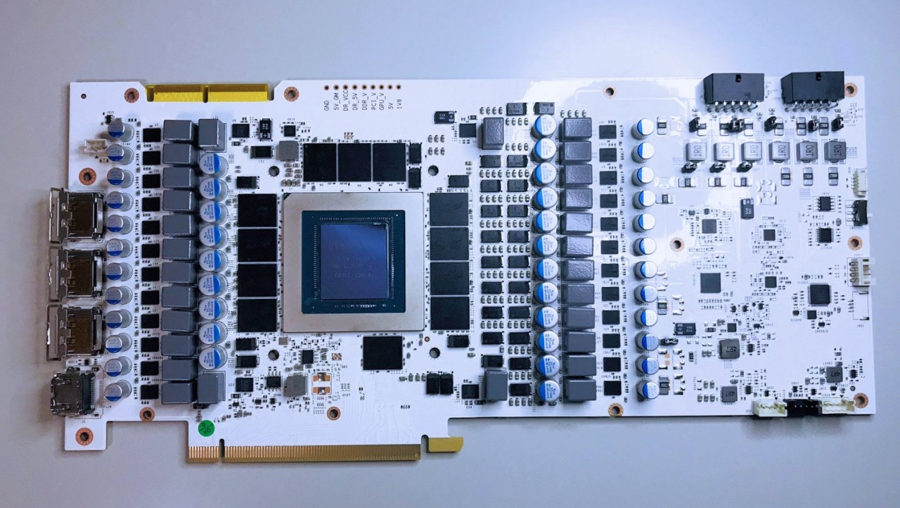GALAX GeForce RTX 3090 Ti 'HOF OC Lab Edition' PCB spotted in the nude