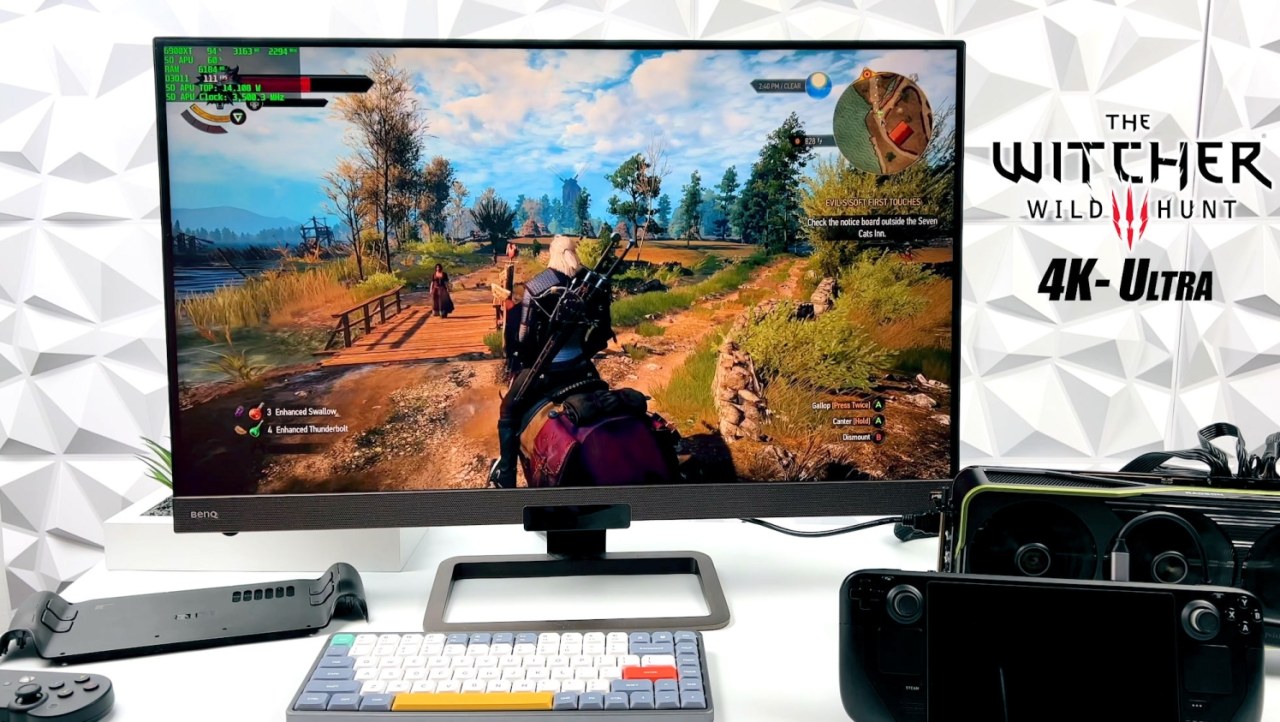 Steam Deck + Radeon RX 6900 XT as external GPU: better at 4K than PS5